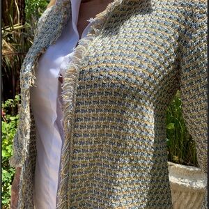 Hand woven shimmer Jacket made in Spain